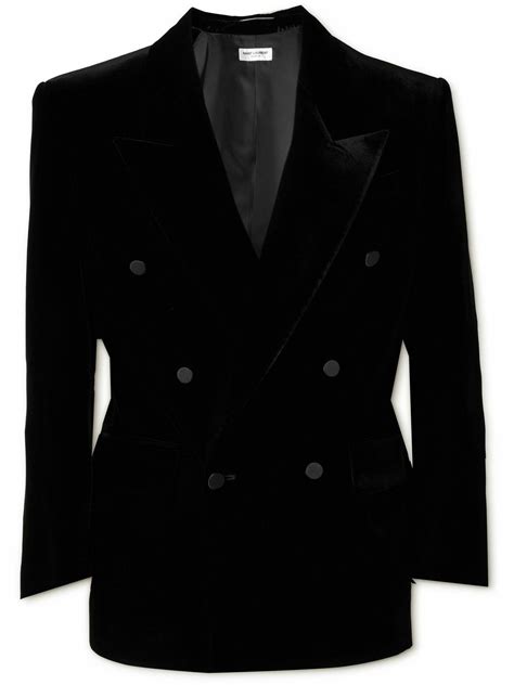 saint laurent velvet suit jacket